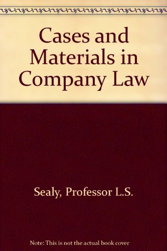 Imagen de archivo de Cases and Materials in Company Law a la venta por AwesomeBooks