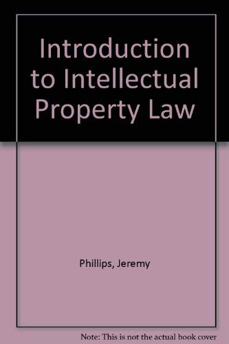 Stock image for An Introduction to Intellectual Property Law for sale by HPB-Red