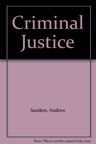 Beispielbild fr Criminal Justice zum Verkauf von AwesomeBooks