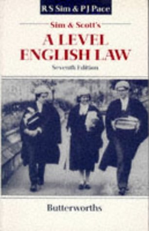 Beispielbild fr Advanced Level English Law zum Verkauf von Reuseabook