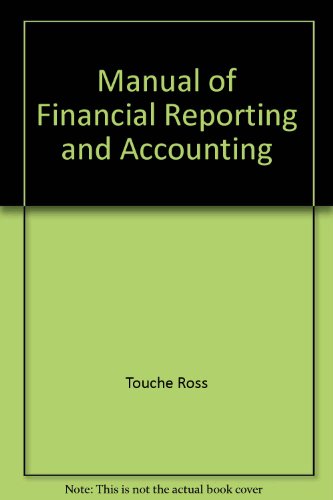 Stock image for Manual of Financial Reporting and Accounting for sale by AwesomeBooks