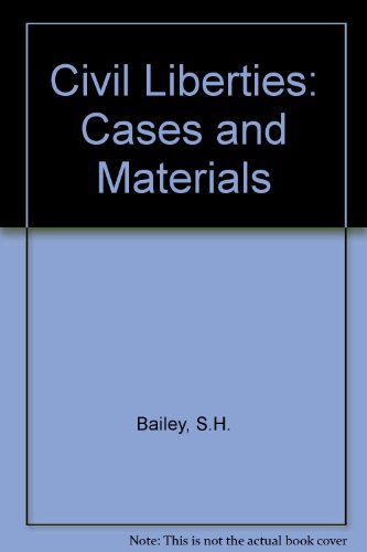 Beispielbild fr Civil Liberties: Cases and Materials. Second Edition. zum Verkauf von Plurabelle Books Ltd