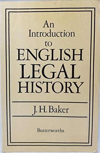 Stock image for An Introduction to English Legal History for sale by Edmonton Book Store