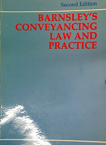 Imagen de archivo de Conveyancing Law and Practice a la venta por WorldofBooks