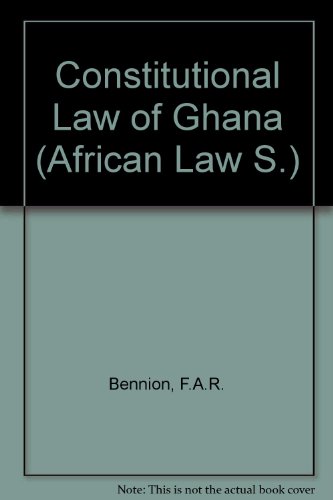 Imagen de archivo de Constitutional Law of Ghana (African Law S) a la venta por Better World Books Ltd