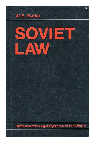 Stock image for Soviet Law (Legal Systems of the World) for sale by Irish Booksellers