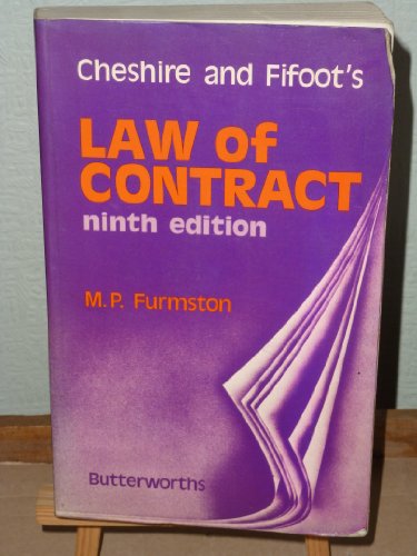 Stock image for Cheshire and Fifoot's Law of Contract for sale by Better World Books