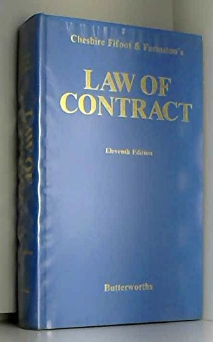 9780406565358: Cheshire, Fifoot, and Furmston's Law of contract