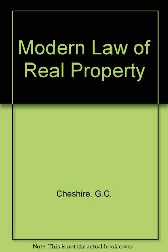 9780406565433: Cheshire's Modern law of real property