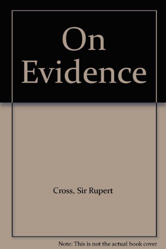 Evidence (9780406570031) by [???]