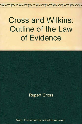 Imagen de archivo de Outline of the Law of Evidence a la venta por WorldofBooks