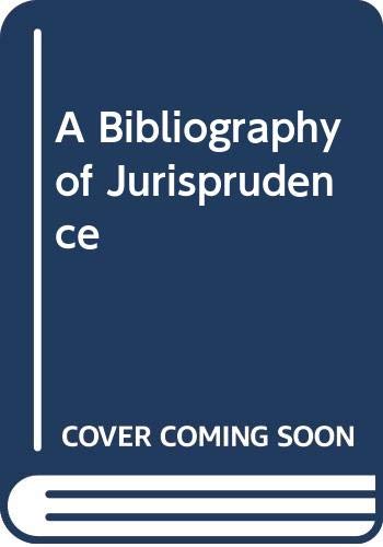 9780406574282: A bibliography of jurisprudence