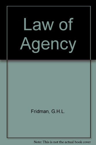9780406585523: Law of Agency