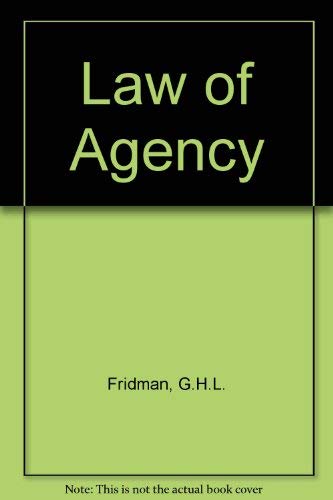 9780406585530: Law of Agency