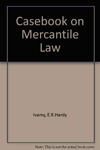 Beispielbild fr Casebook on Mercantile Law zum Verkauf von Cambridge Rare Books