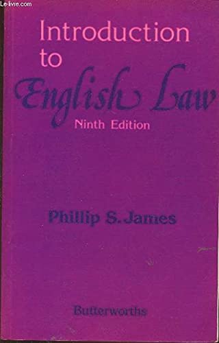 Beispielbild fr Introduction to English Law zum Verkauf von Anybook.com