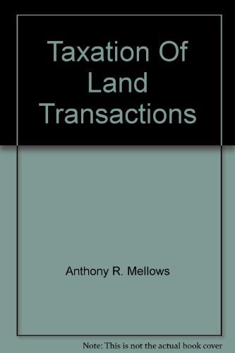 Beispielbild fr Taxation Of Land Transactions zum Verkauf von AwesomeBooks