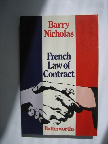 Beispielbild fr French Law of Contract. zum Verkauf von Plurabelle Books Ltd
