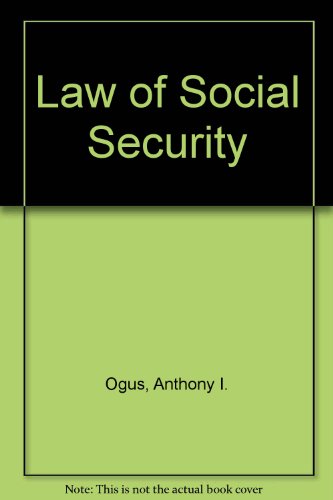 Beispielbild fr The Law of Social Security zum Verkauf von Anybook.com