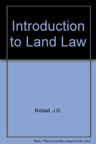 Beispielbild fr Introduction to Land Law zum Verkauf von Anybook.com