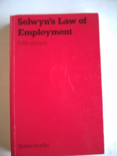 Law of Employment (9780406653444) by Norman M. Selwyn