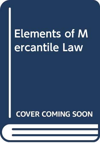 Stock image for Stevens and Borrie's Elements of Mercantile Law for sale by Anybook.com