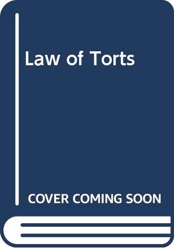 Beispielbild fr Law of Torts zum Verkauf von Cambridge Rare Books