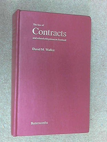 Stock image for Law of Contracts and Related Obligations in Scotland for sale by WorldofBooks