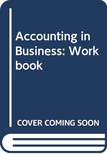9780406751003: Accounting in Business: Workbook