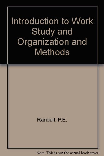 9780406774002: Introduction to work study and organization and methods