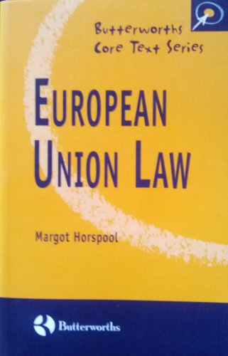 Stock image for European Union Law (Butterworth's Core Text) for sale by Wonder Book