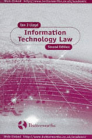 Beispielbild fr Information Technology and the Law zum Verkauf von AwesomeBooks