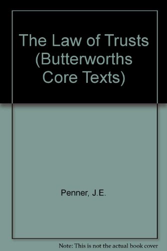 Imagen de archivo de Law of Trusts Pb (Butterworths Core Texts) a la venta por Better World Books Ltd