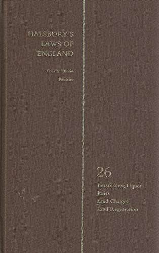 Halsburys Laws of England 4th Edition - Reissue (Volume 26)