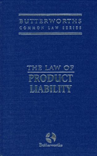 9780406900500: Product Liability