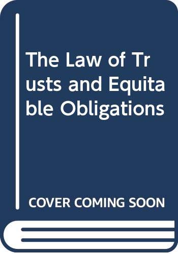 Imagen de archivo de The Law of Trusts and Equitable Obligations a la venta por AwesomeBooks