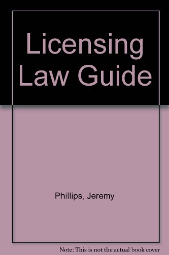 Beispielbild fr LICENSING LAW GUIDE zum Verkauf von Phatpocket Limited