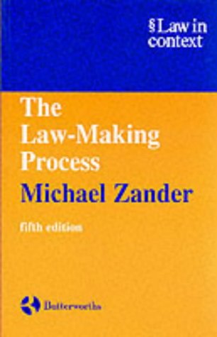 9780406904096: The Law-Making Process (Law in Context)