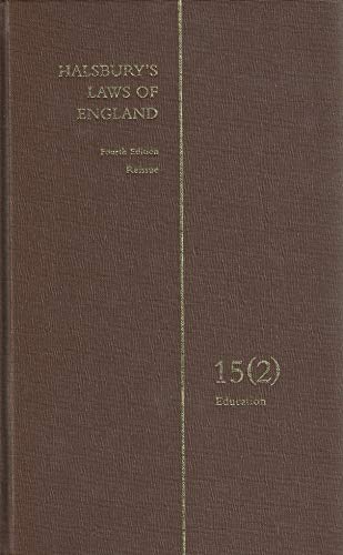 Beispielbild fr Halsbury's Laws of England ; Vol. 15 (2) zum Verkauf von Pigeonhouse Books, Dublin