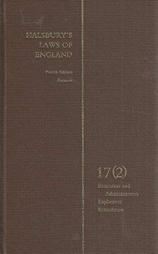 9780406920973: Halsbury's Laws of England 4th Edition Volume 17(2) Reissue