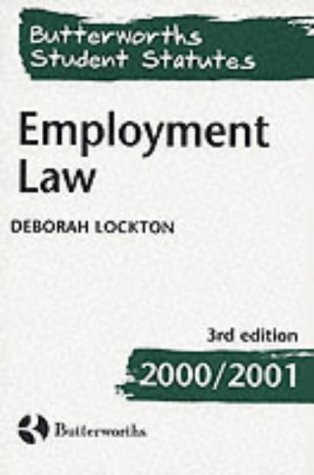 Imagen de archivo de EMPLOYMENT LAW. a la venta por Cambridge Rare Books