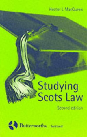 Stock image for Studying Scots Law for sale by WorldofBooks