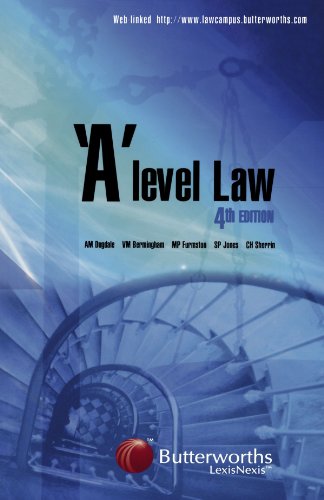 'A' Level Law (9780406924056) by Dugdale, Tony; Bermingham, Vera; Furmston, Michael P.; Jones, Stephen; Sherrin, Christopher