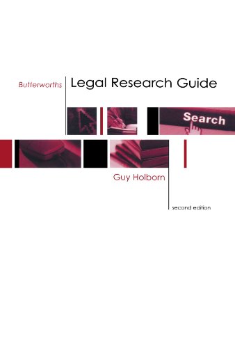 Beispielbild fr Butterworths Legal Research Guide zum Verkauf von WorldofBooks