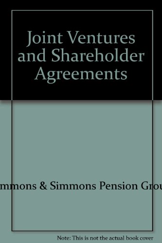 9780406931429: Joint Ventures and Shareholder Agreements