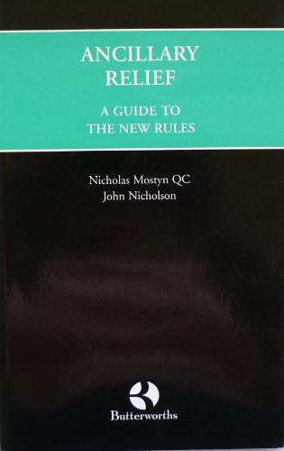 Ancillary Relief: a Guide to the New Rules (9780406931788) by Nicholas; Nicholson Mostyn