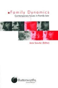 Imagen de archivo de Family Dynamics: Contemporary Issue in Family Law a la venta por AwesomeBooks