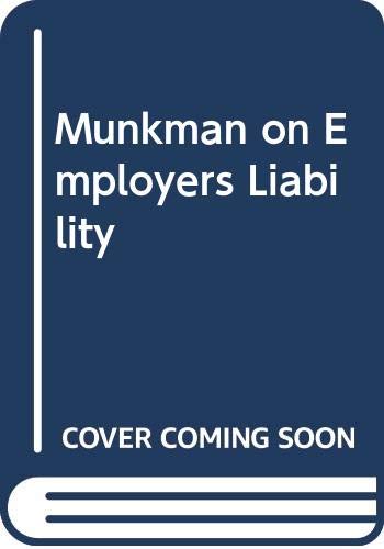 Stock image for Munkman on Employers Liability for sale by Phatpocket Limited