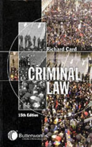 Beispielbild fr Card, Cross and Jones: Criminal Law zum Verkauf von AwesomeBooks