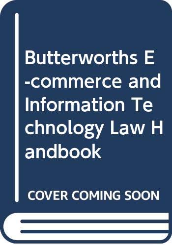 Stock image for Butterworths E-commerce and Information Technology Law Handbook for sale by medimops